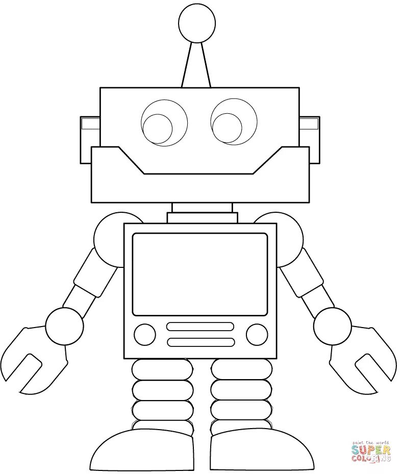 Рисование робота. Роботы для рисования детям. Робот трафарет. Нарисовать робота.