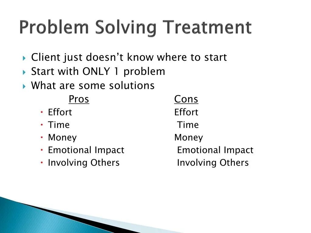 A3 problem solving example. PST problem solving Therapy.