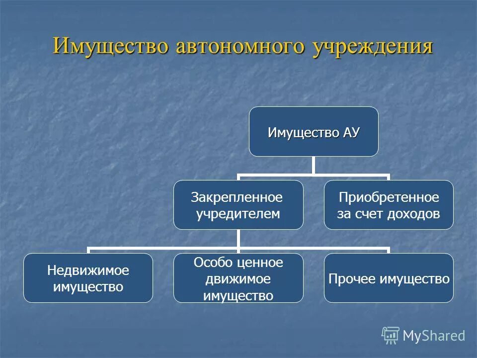 Государственное автономное учреждение имущество