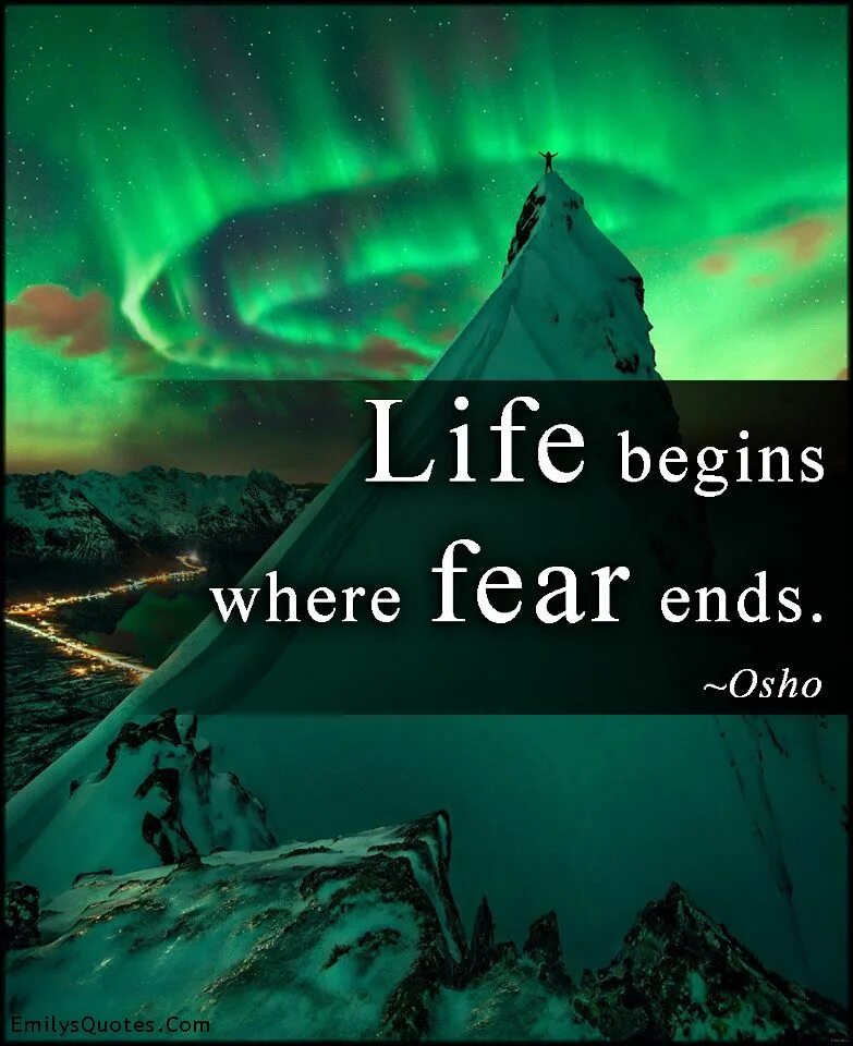 Life is fear. Life begins where Fear ends заставка. Where it all began Постер. Life begins here.