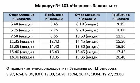 Починки заволжье расписание