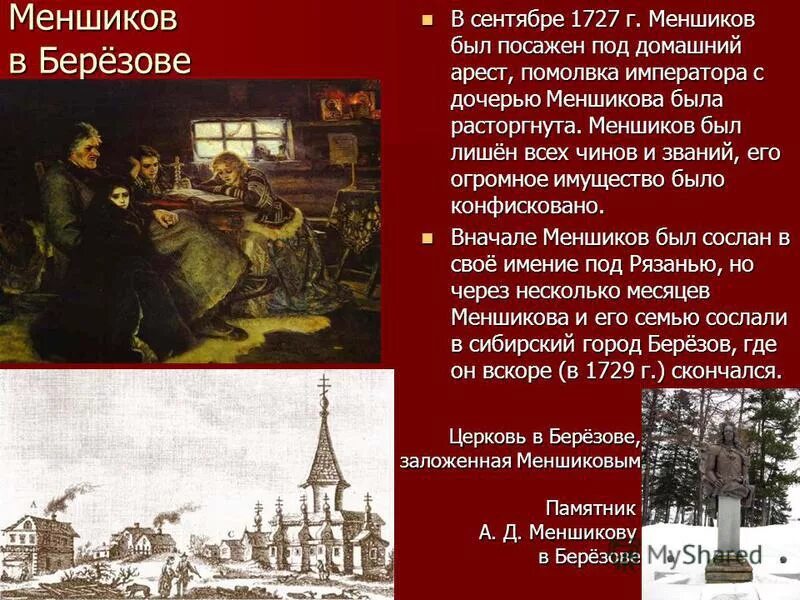 Меншиков в ссылке в Березове. Меншиков в Березове. Ссылка Меншикова в Березов год. Ссылка в Березов Меньшикова. Версии отстранения меншикова