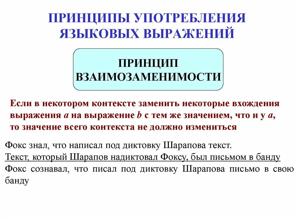 В принципе употребление. Принципы употребления языковых выражений. Языковое выражение это. Примеры языковых выражений. Лингвистическое выражение.