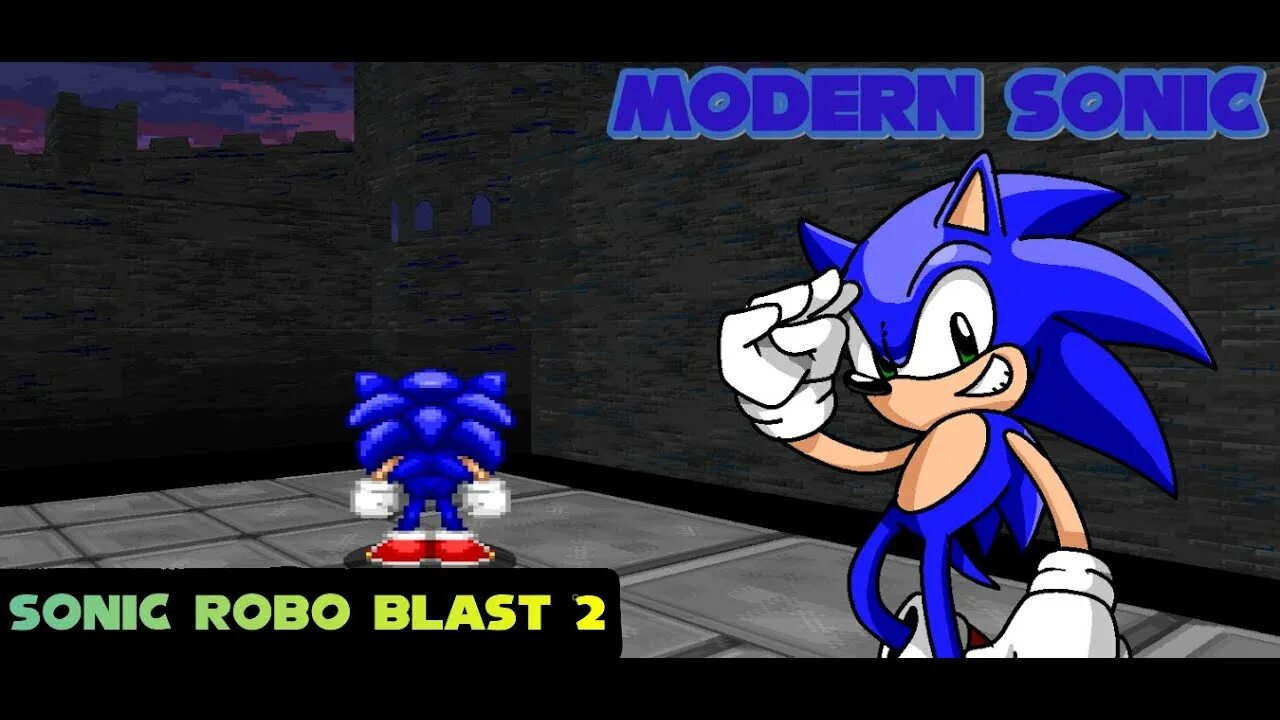 Модерн Соник. Modern Sonic Sonic Robo Blast 2. Sonic Modern играть. Sonic Robo Blast 2 title Screen.