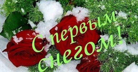 Открытки первым снегом