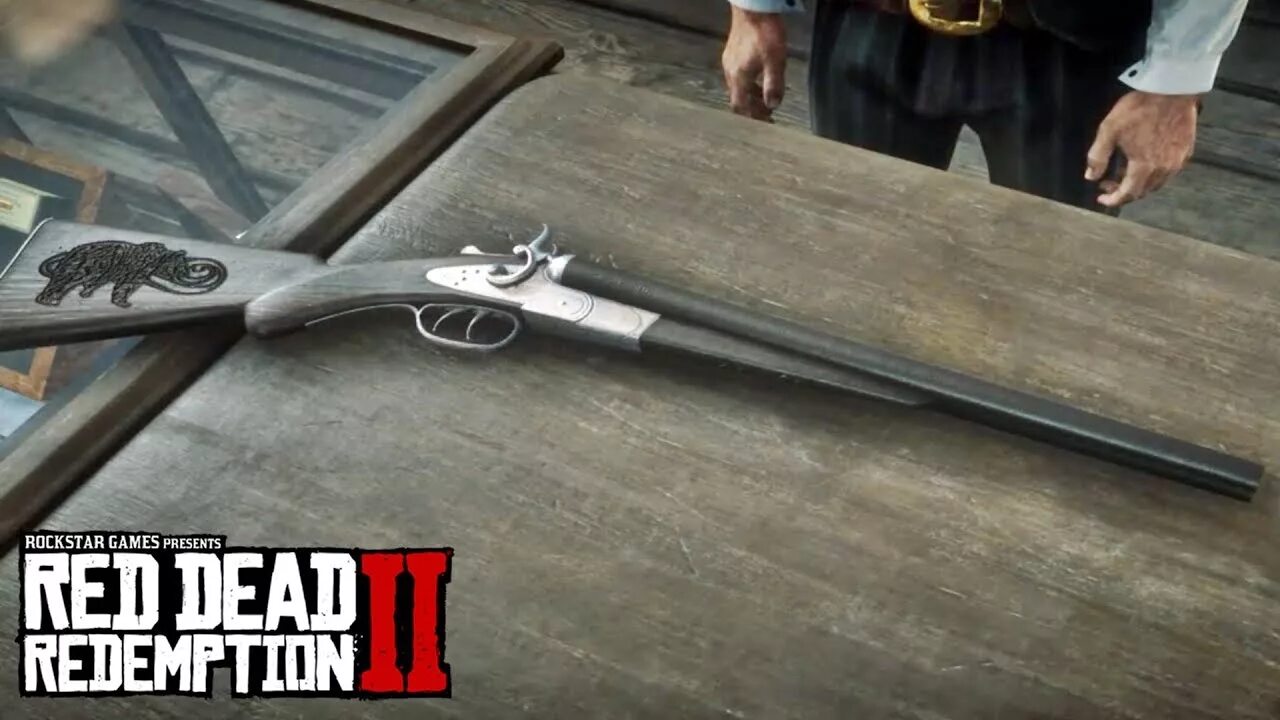 Лучшее оружие в рдр. Red Dead Redemption 2 кастомизация оружия. Rdr 2 Double Barrel Shotgun. Red Dead Redemption 2 оружие.