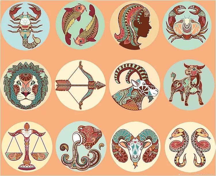 знаки зодиака. знаки зодиака картинки. гороскоп. символы каждого знака зодиака. знаки зодиака для детей.