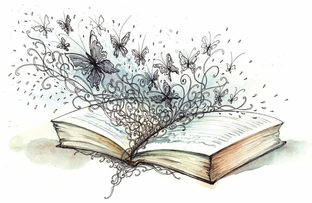 Книга графика рисунок. Рисунки на тему литература. раскрытая книга. книжка рисунок. иллюстрации к поэзии.