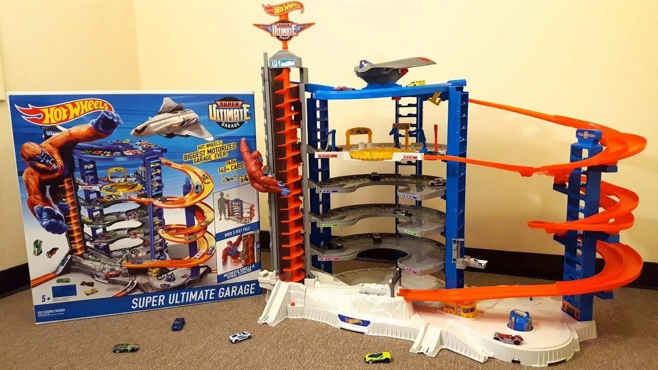 Гараже вилс. Mattel гараж hot Wheels: Ultimate Garage cmp80. Паркинг хот Вилс super Ultimate. Хот Вилс гараж с гориллой. Парковка hot Wheels Ultimate Garage.