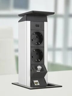 Встраиваемая выдвижная розетка с usb