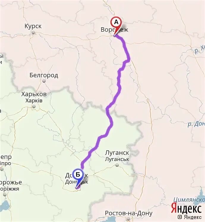 Сколько километров от белгорода до харькова