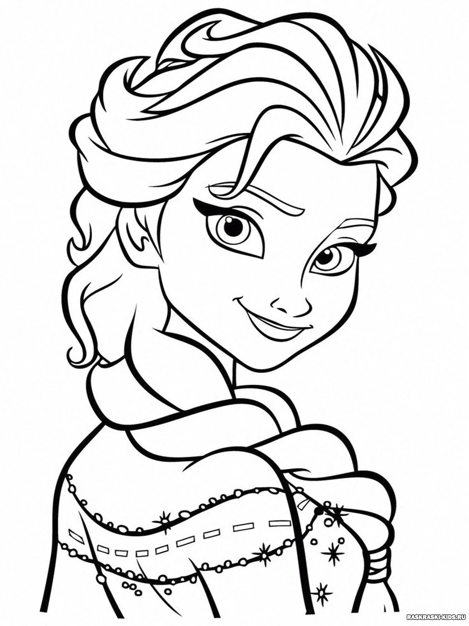 Frozen coloring. Раскраски для девочек Elsa Anna.