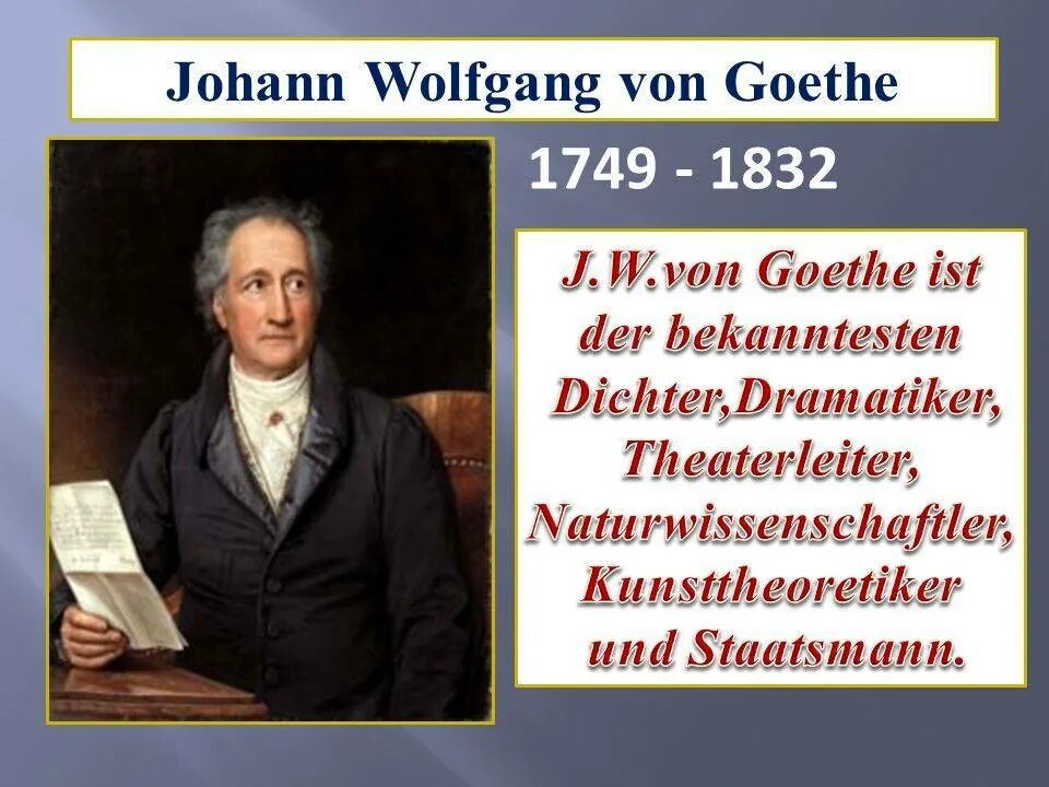 Результаты гете. Иоганн Вольфганг гёте (1749-1832). Wolfgang von Goethe. Гете гефунден. Goethe (1749-1832).