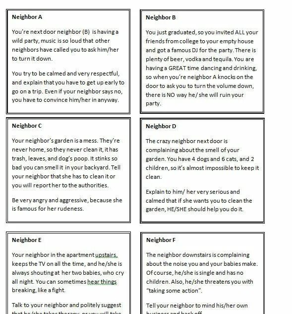 Speaking Cards. Speaking Cards Roleplay. Speaking activities Cards. Neighbourhood speaking Cards. Speaking situations