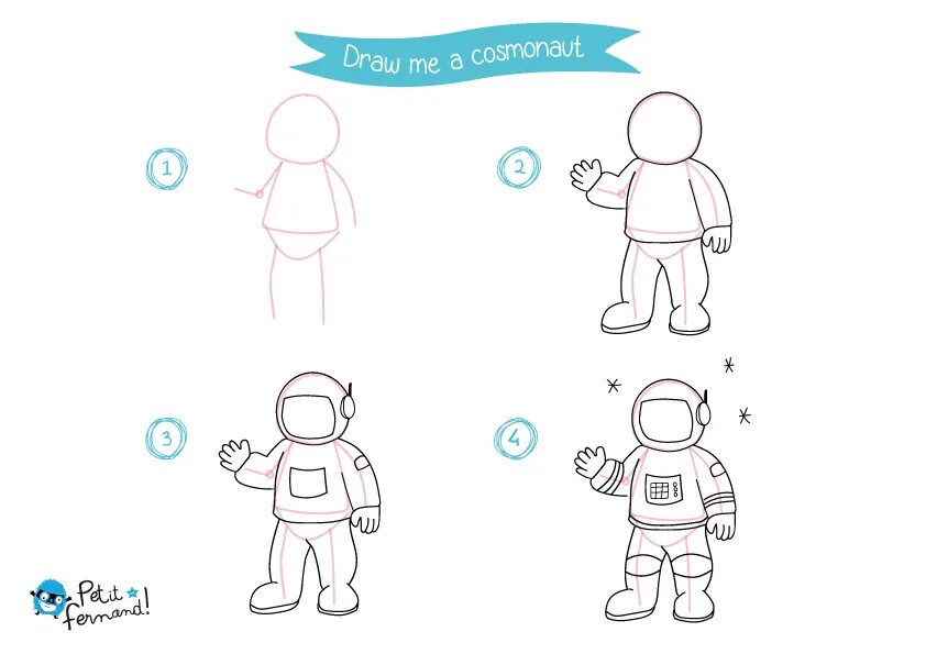 Космонавт рисунок простой. Поэтапное рисование Космонавта. Поэтапное рисование Космонавта для детей. Нарисовать Космонавта пошагово. Космонавт пошагово рисунок.