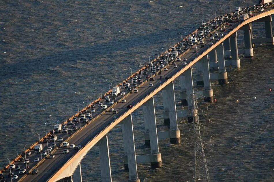 The longest bridge. Мост сан матео. san mateo–hayward bridge сан-матео. мост капилано канада. мост рио нитерой.