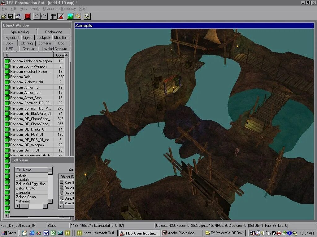 Construct set. Tes construction set morrowind. oblivion construction set. редактор морровинда. морровинд скриншоты.