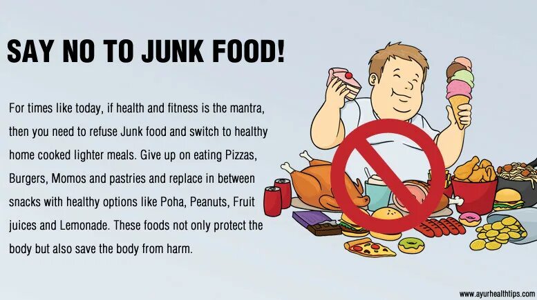 Junk food для презентации. Avoid Junk food. Don't eat ... Junk food.. Фаст фуд запрещен. If you eat too many