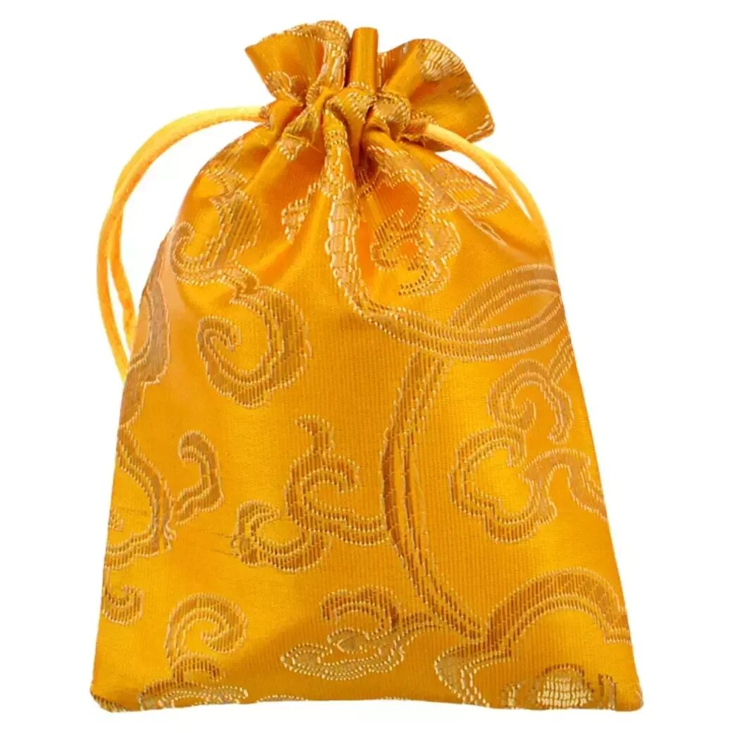 Мешок из органзы. Мешочек из парчи. ). Сказочный мешочек. Два желтых мешочка.