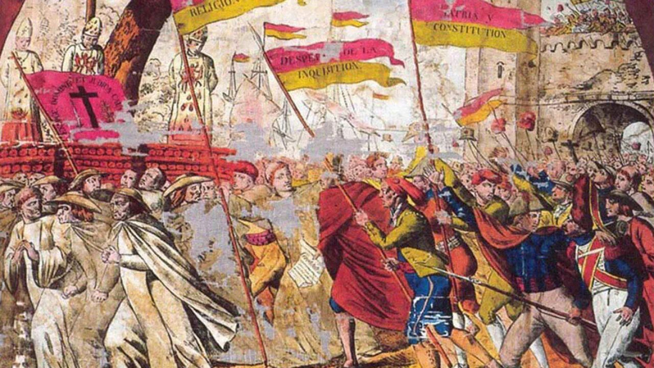 Революция в испании 1820. Испанская революция 1820-1823. буржуазная революция в испании 1820–1823 гг.. испанская революция 1823. революция и гражданская война в испании.
