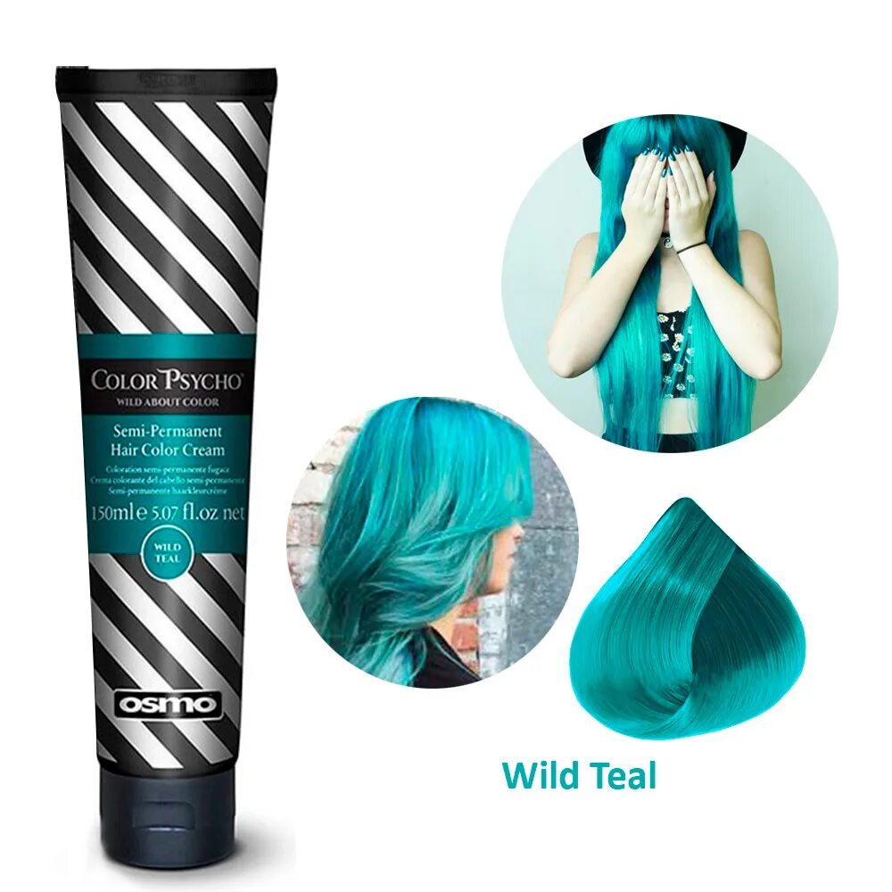 Wild color краска для волос. Прямой пигмент бирюзовый osmo. краска color psycho wild. osmo renbow color psycho wild silver. краска для волос osmo color psycho wild cobalt синий дикий, 150 ml.