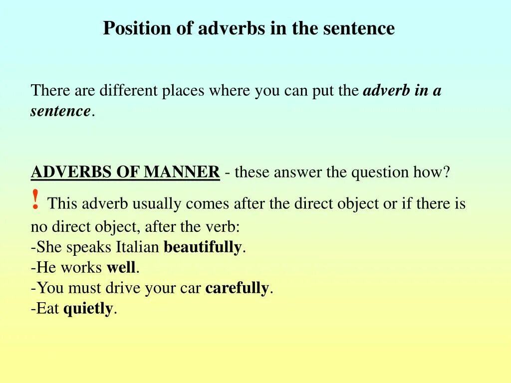 Adverbs position in a sentence. Position of adverbs. Adverbial phrases в английском. Position of adverbs правило. Adverbs of frequency in the sentence