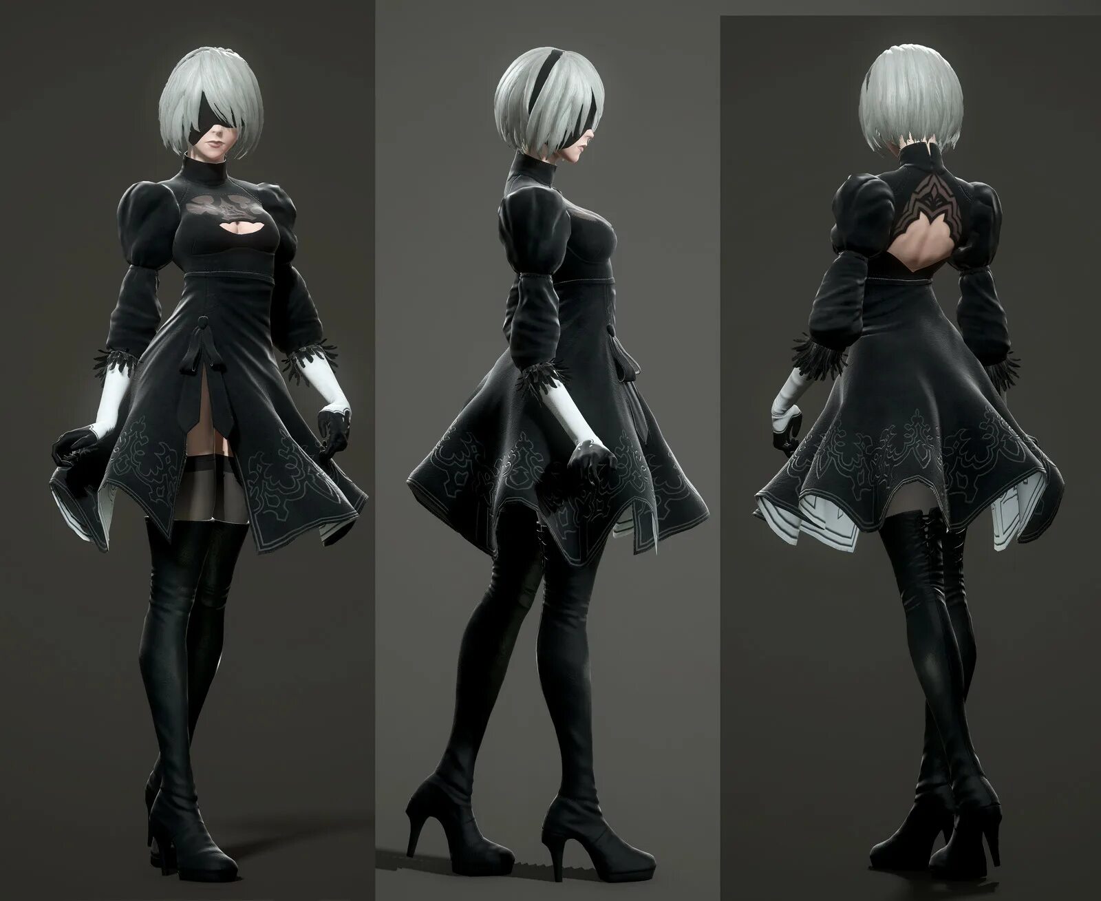 Играл в NieR: Automata? Смотри - сама 2B YoRHa в моей постели
