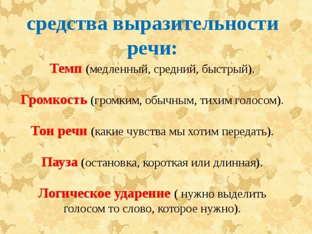 Каким средством выразительности является выражение горькие ситуации. Средства выразительной устной речи 5 класс. Средства выразительности речи. Средства выразительности реч. Устные средства выразительности.