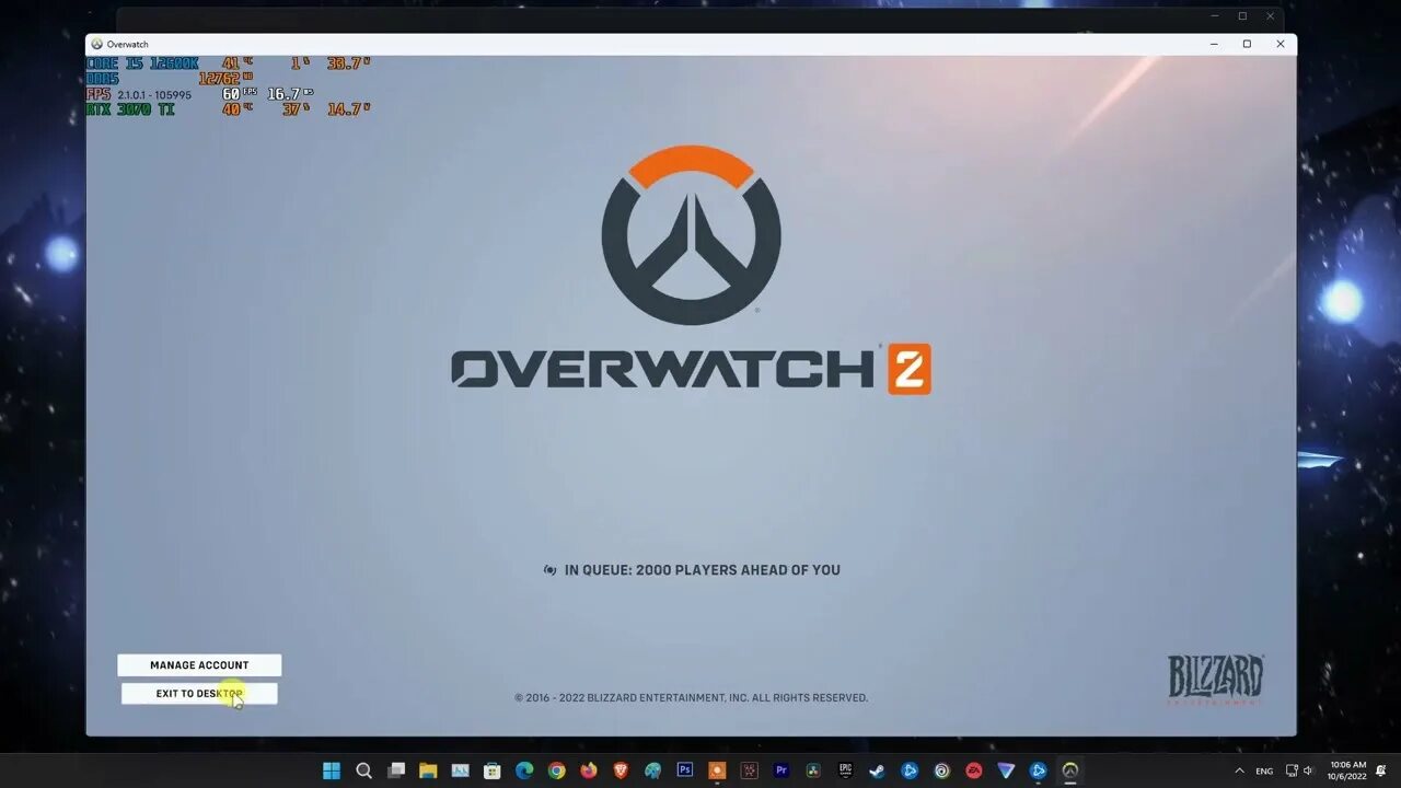 Overwatch Error LC-202 Fail - YouTube