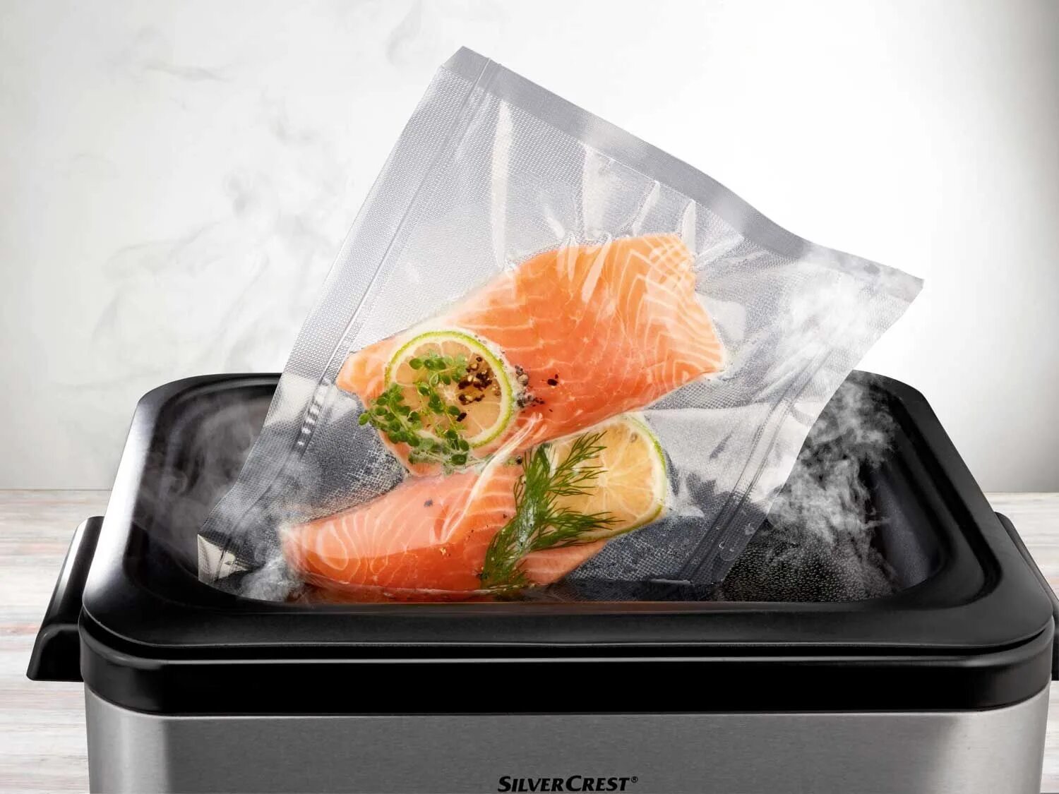 Как работает су вид. Вакуумная технология (sous-vide — су-вид). духовой шкаф с сувид. рыба сувид. silver crest sous-vide-stick.