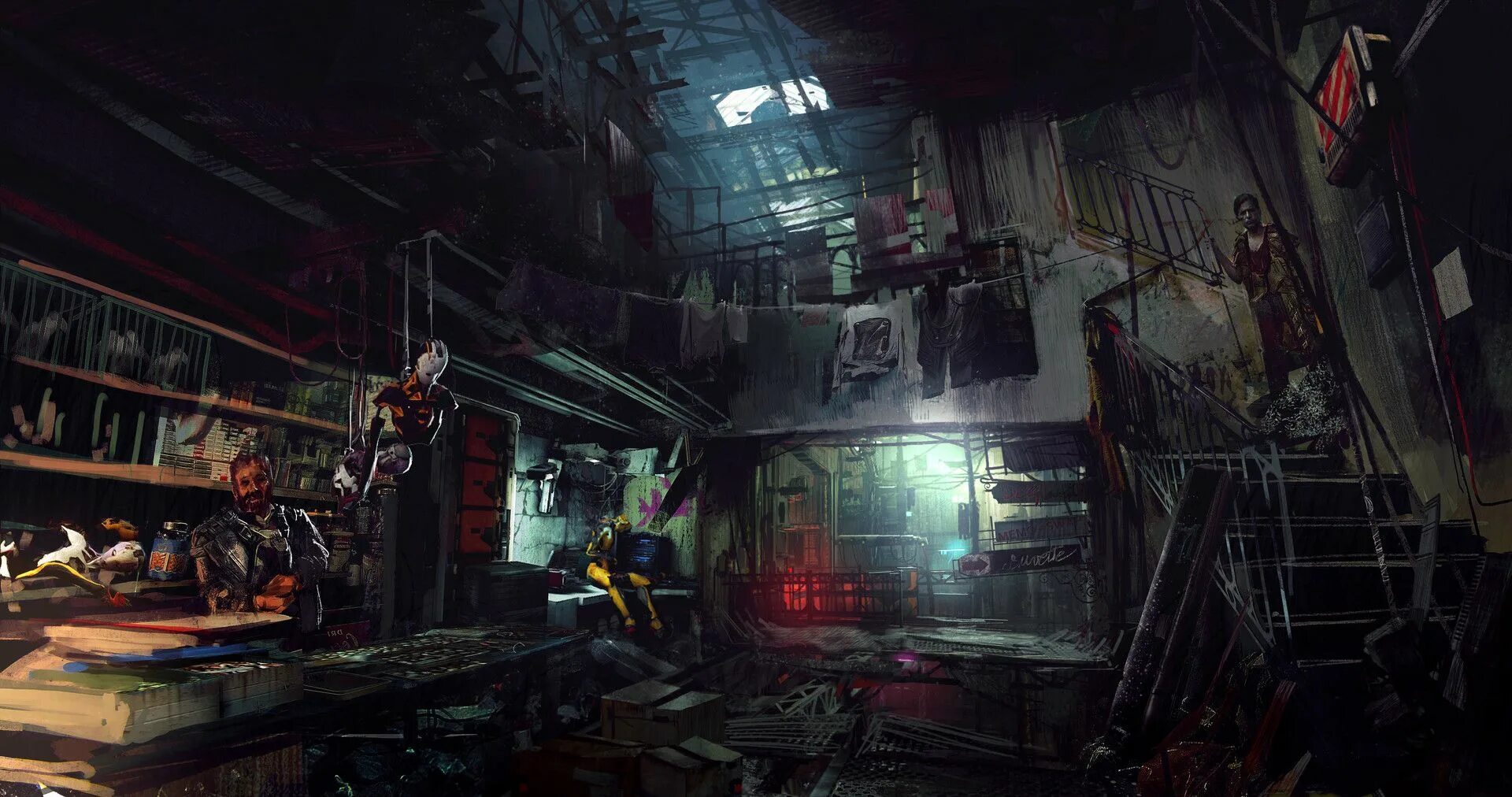 Гараж cyberpunk
