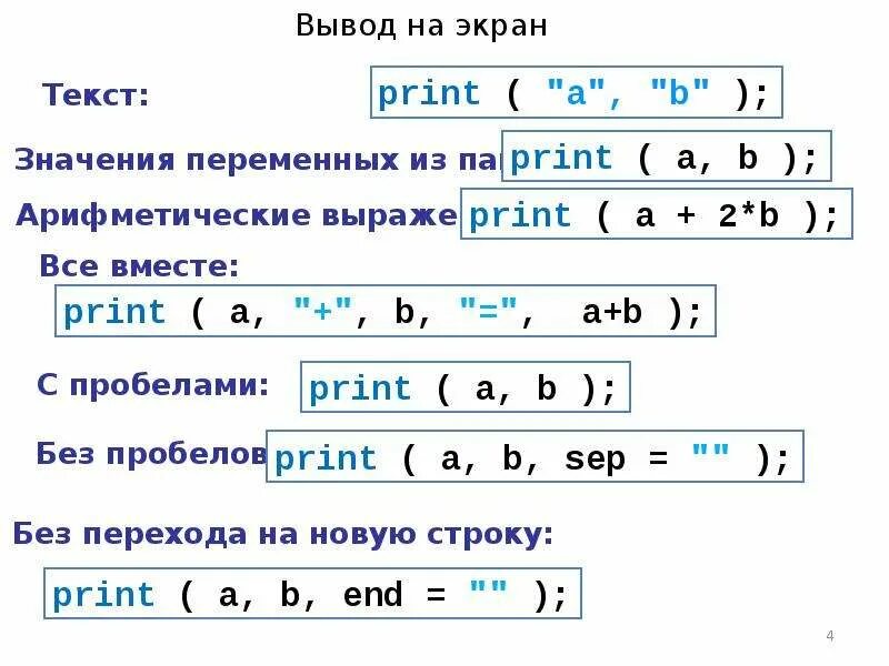 Как сделать вывод в одну строку. Вывод в питоне с новой строки. вывод в питоне. вывод данных в питоне. операторы ввода вывода данных питон.
