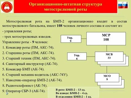 Количество личного состава мотострелкового отделения на бмп