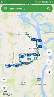 Остановки 23 автобуса киров