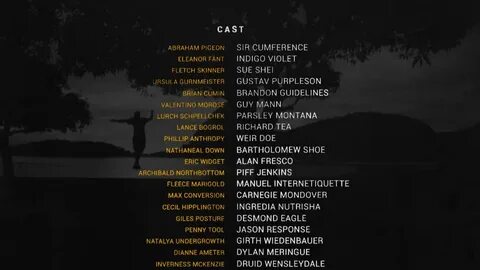 Movie credits