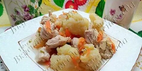 Куриная грудка запеченная с цветной капустой