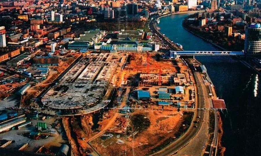 Москва сити 1995 год. Москва сити до строительства. Москва сити 2000 год. Стройка дворца советов. Москва сити до постройки.