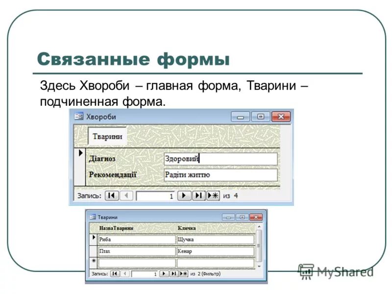 Связанная форма в access. Как создать форму с помощью мастера форм в access. Создание связанной формы. Проектирование форм в access. Форма ввода (шапка) института.