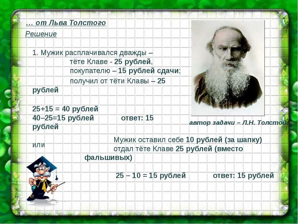 Толстой быстрые ответы. Загадка Льва Толстого ответ. Загадка Толстого л.н. про шапку. Задачка Льва Толстого ответ. Задачи от Льва Толстого про шапку правильный ответ решение.