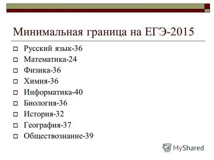 Минимальная граница