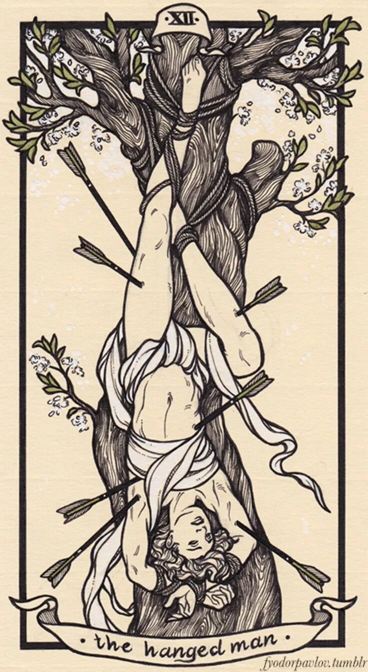Как связывать карты таро. Taro the hanged man таро. tarot card the hanged man.