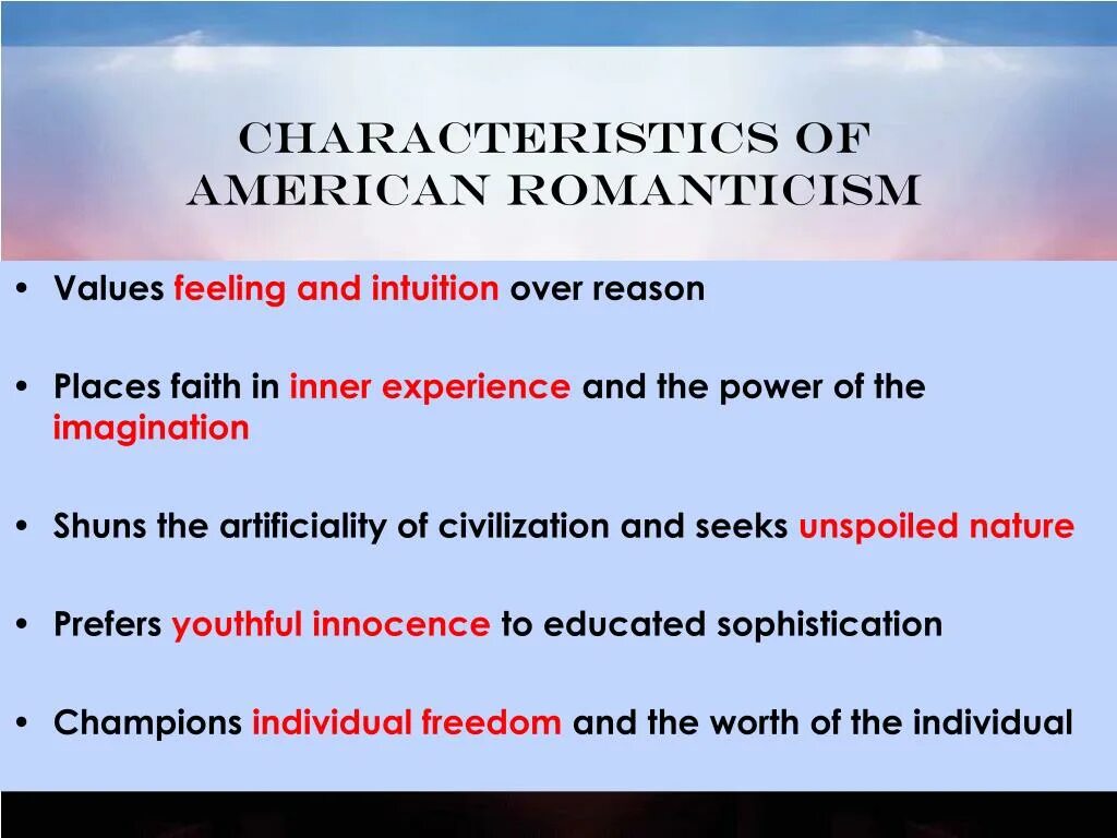 Characteristic feature. Romanticism characteristic. Features of Romanticism in Literature. Stages of Development of American Romanticism. Special features примеры.