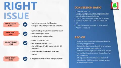 Rights issue