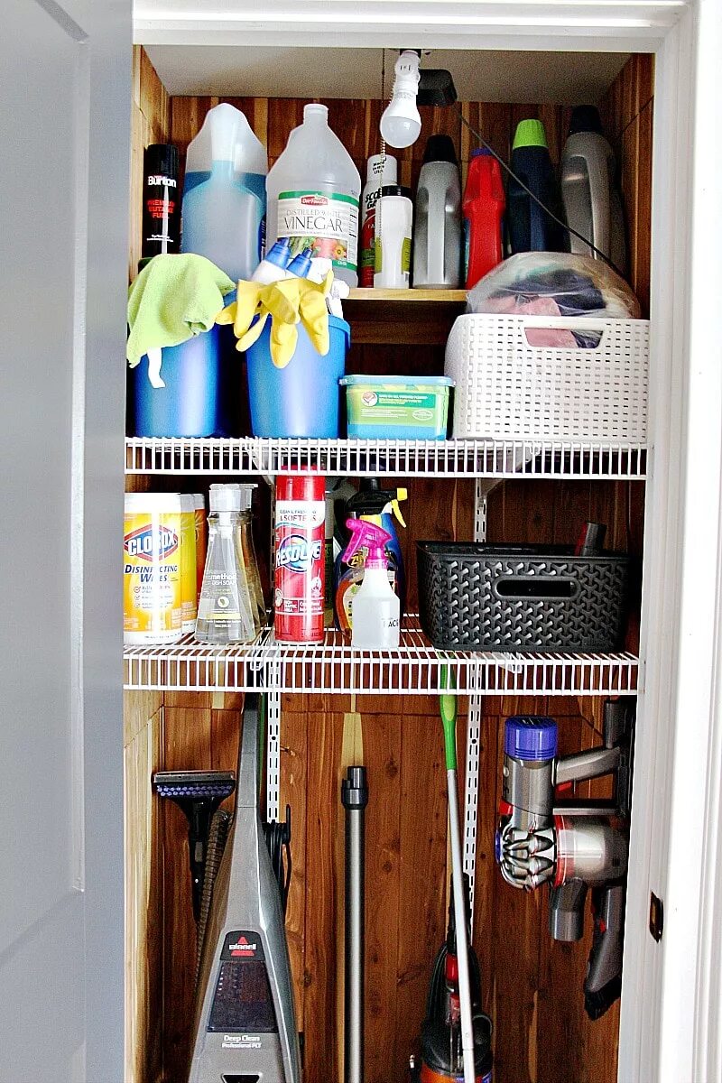 Storage clean. Cleaning Supplies Storage. Cleaning and organizing. Storage Cabinet for Cleaning Equipment.