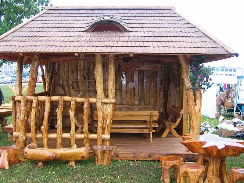 Беседка из бруса - простая инструкция для начинающих с фото примерами