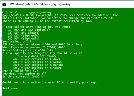 Gpg key