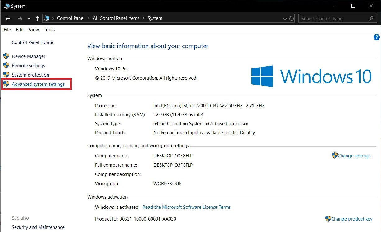 Advanced System settings Windows 10. VRAM как увеличить. Исключение dep Windows 10. Win 10 где Advanced System settings. Advanced system setting