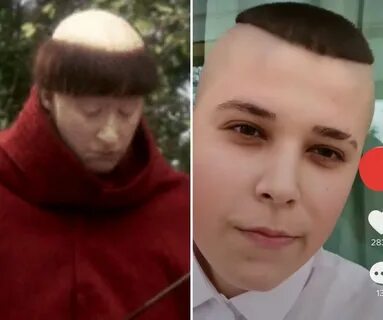 Выбритая макушка католического священника