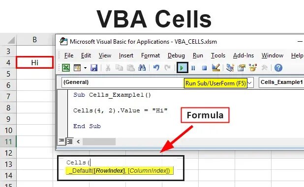 Vba присвоить значение ячейки. Range(cells:) в vba excel. cells вба. cell эксель. cells в vba excel.
