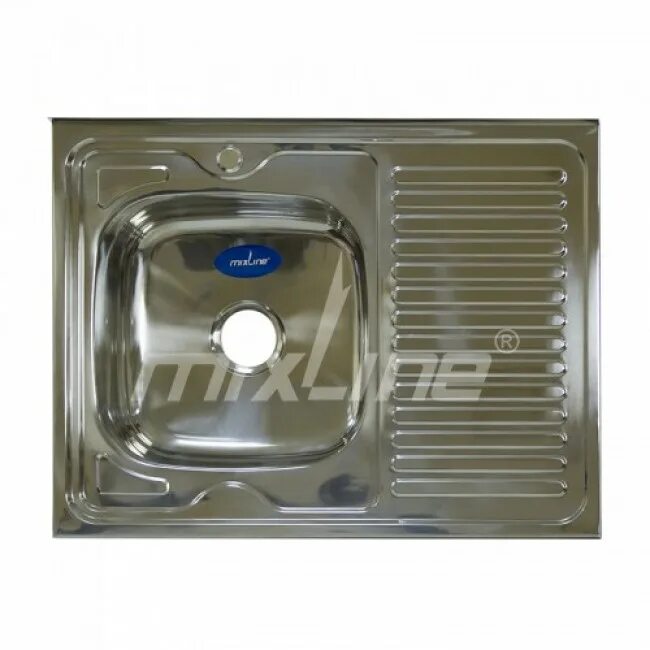 мойка mixline 60х80. 6 вып 1 1/2 mixline 15 см с гофросифоном. мойка круг d 51 (0. мойка микслайн 490. 8) 3 1/2 левая 60х60см нержавеющая сталь.